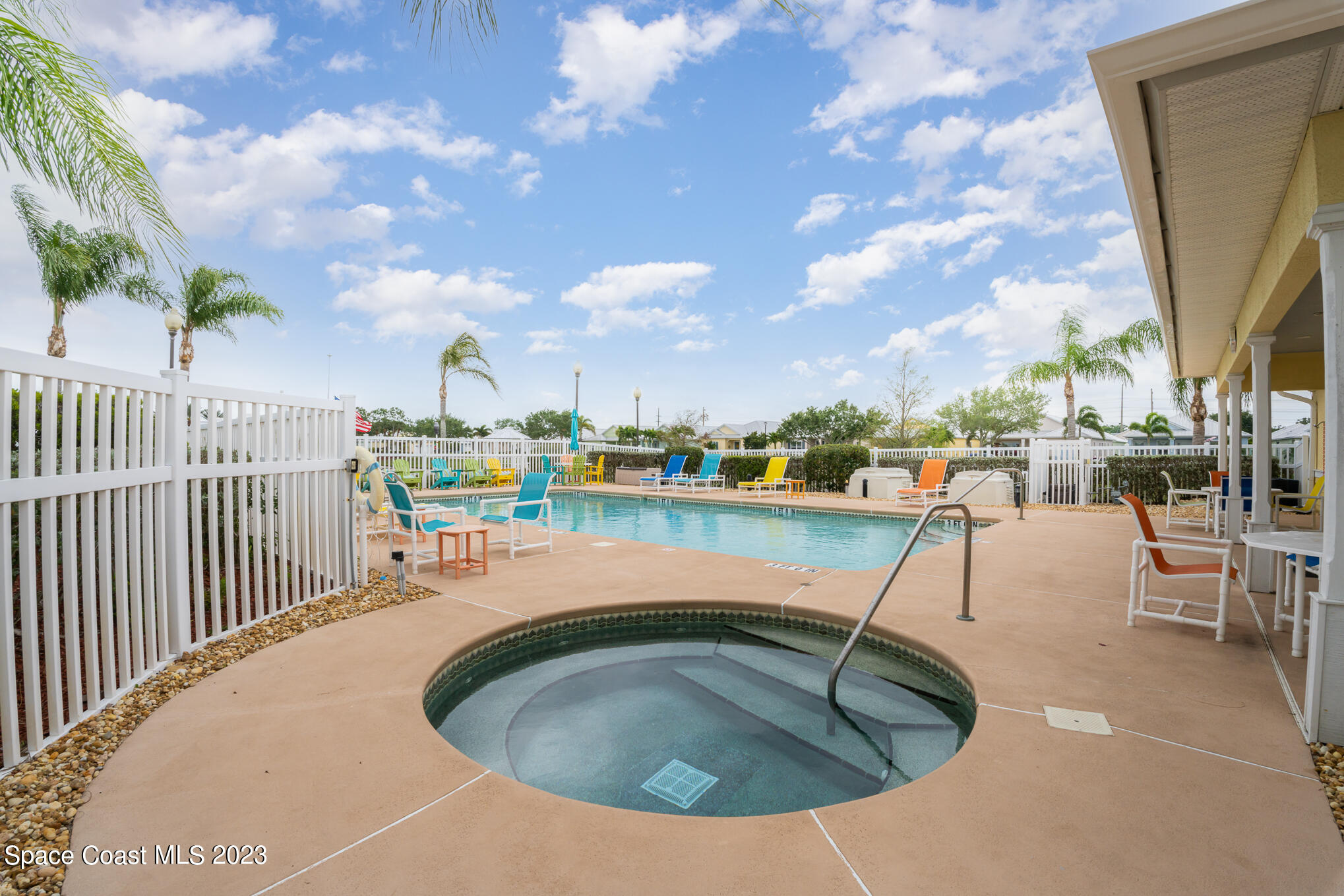 448 Lorelei Avenue Melbourne, FL 32901 - Photo 29 of 31 a view of a swimming pool with a patio
