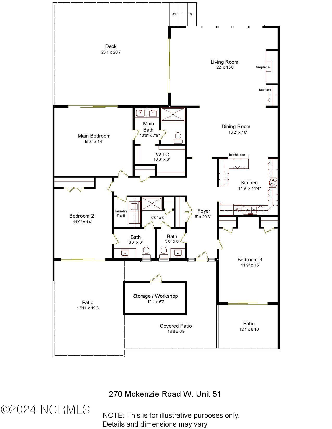 270 McKenzie Road West, Unit 51 Pinehurst, NC 28374 - Photo 33 of 33 270 Mckenzie Rd Unit 51 w out sq ft-page