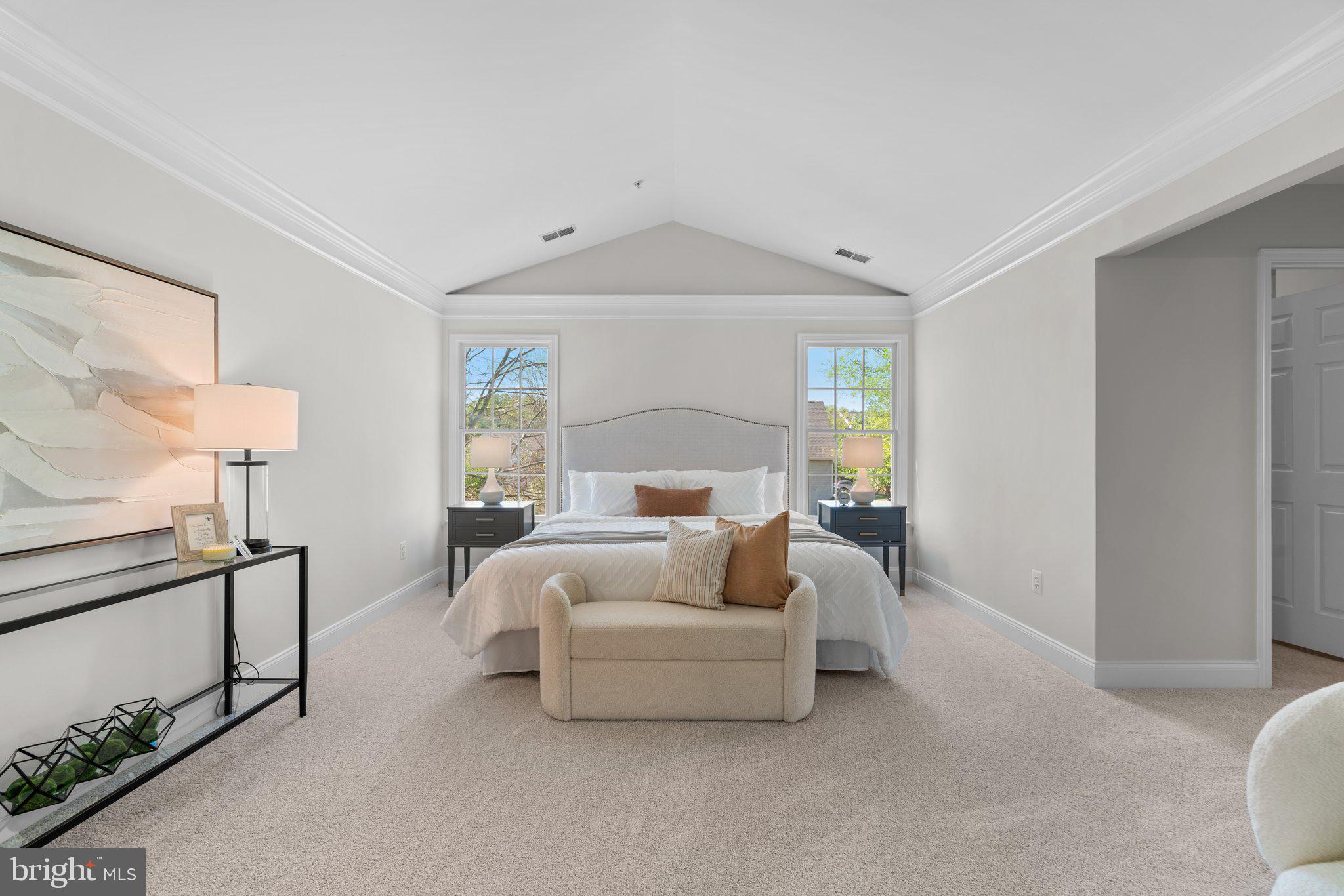 22104 Ginger Tree Way Clarksburg, MD 20871 - Photo 30 of 57 a bed room with a bed and a lamp