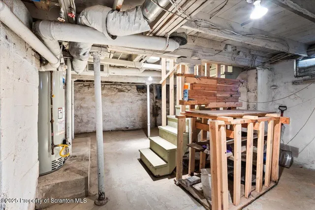 a view of a storage room