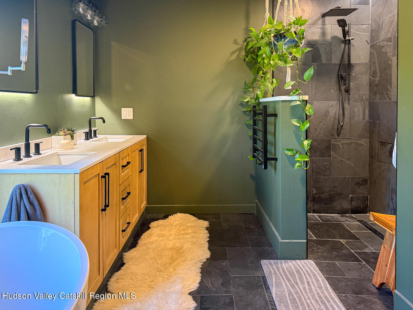 787 Co Rte 6 Germantown, NY 12526 - Photo 17 of 35 a bathroom with sink and mirror