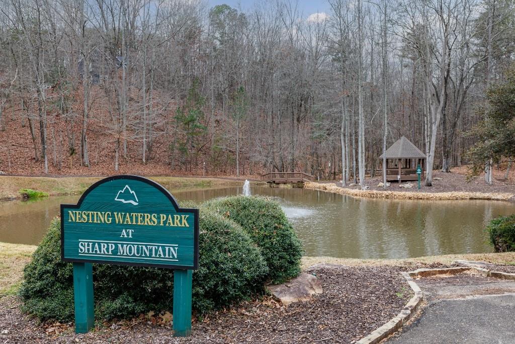 267 Sharp Mountain Parkway Jasper, GA 30143 - Photo 49 of 55 a view of a sign under a lake
