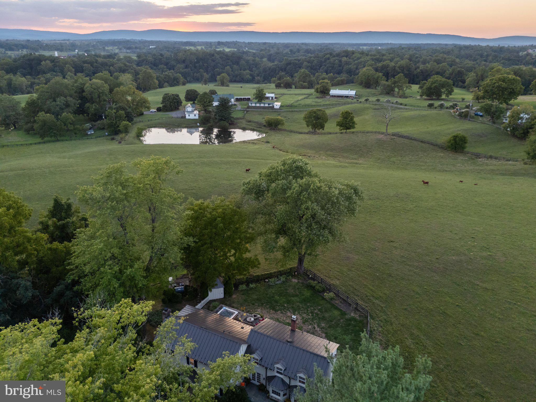 22780 Foxcroft Road Middleburg, VA 20117 - Photo 39 of 41 House in foreground with BR mountains