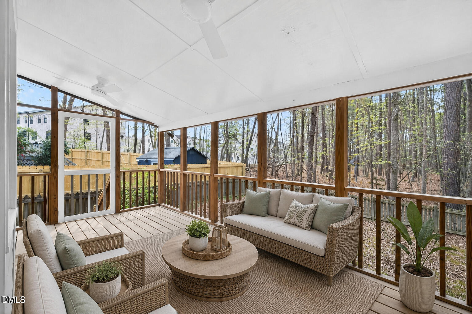 4949 Liverpool Lane Raleigh, NC 27604 - Photo 18 of 59 Screened Porch - Virtually Staged