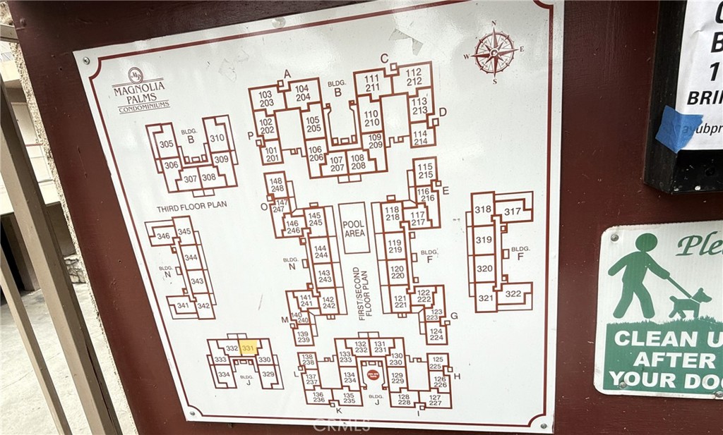 6979 Palm Court, Unit 331J Riverside, CA 92506 - Photo 6 of 34 Diagram of Condo complex