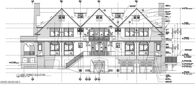 a view of a terrace with skyline