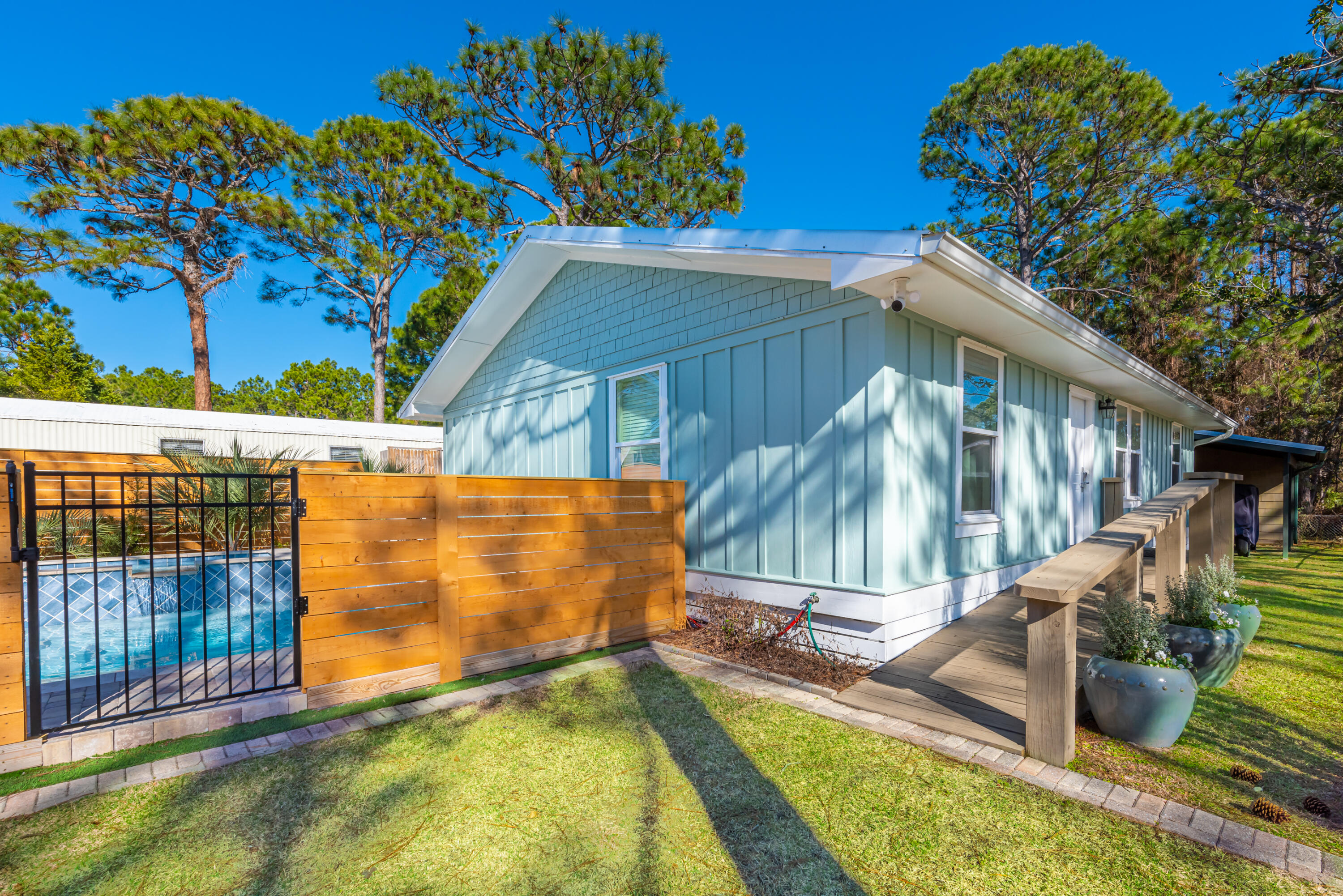 281 Elm Street Santa Rosa Beach, FL 32459 - Photo 30 of 37 a view of a backyard