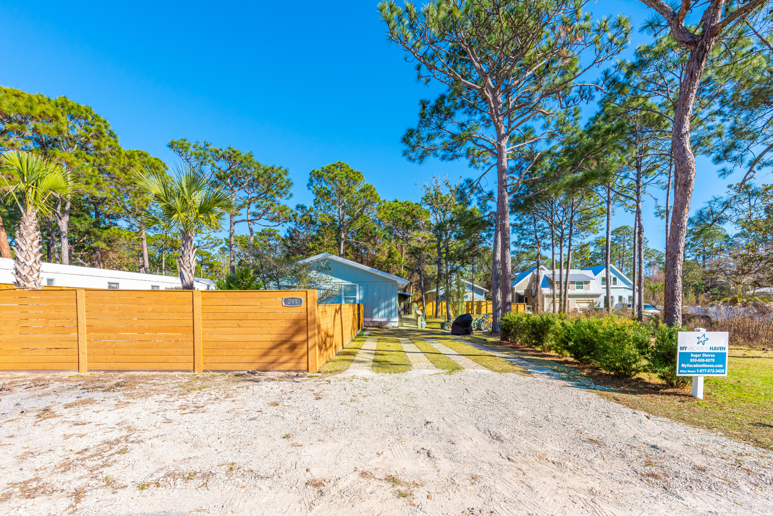 281 Elm Street Santa Rosa Beach, FL 32459 - Photo 32 of 37 a view of the yard