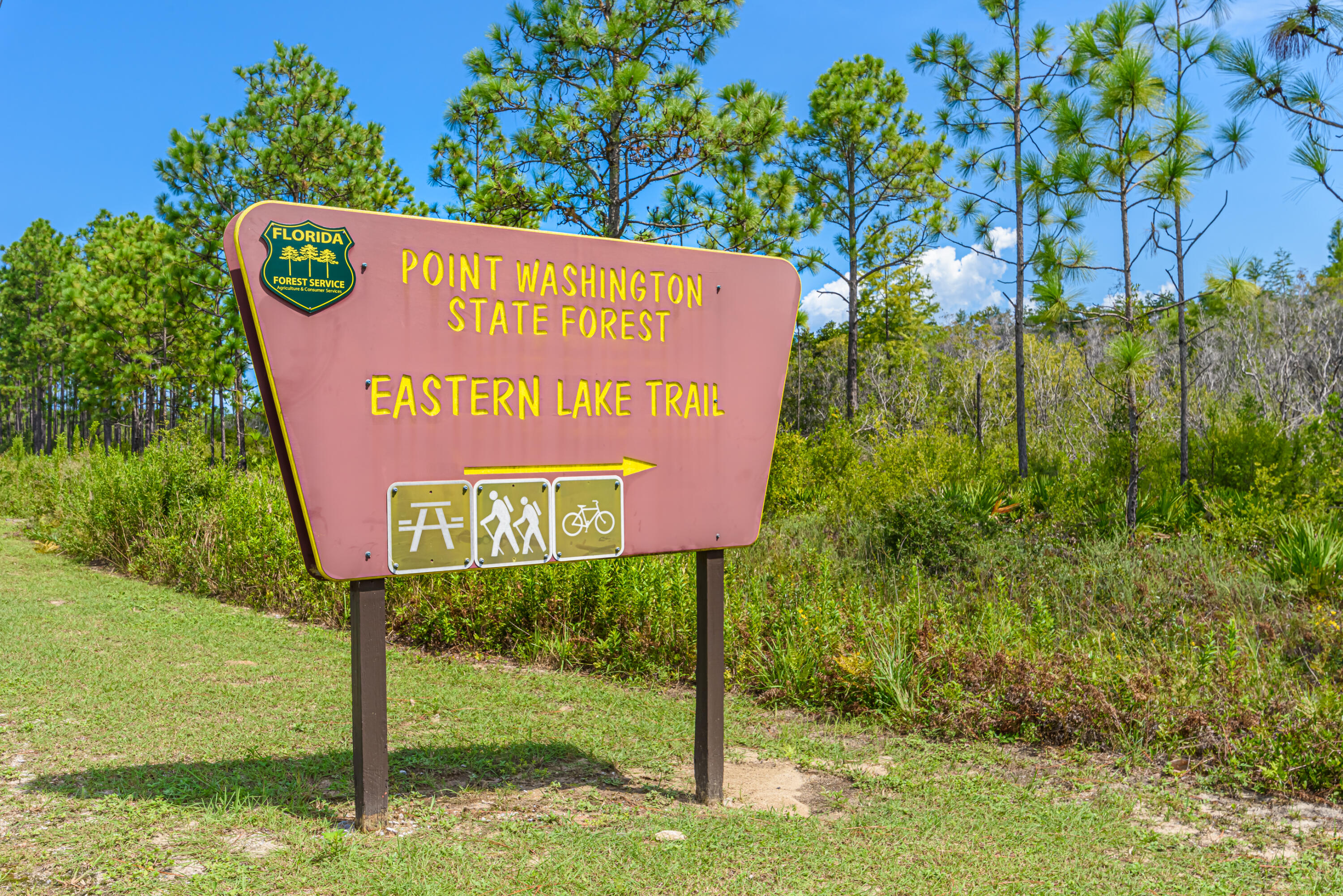 281 Elm Street Santa Rosa Beach, FL 32459 - Photo 37 of 37 a sign that is sitting on a brick wall