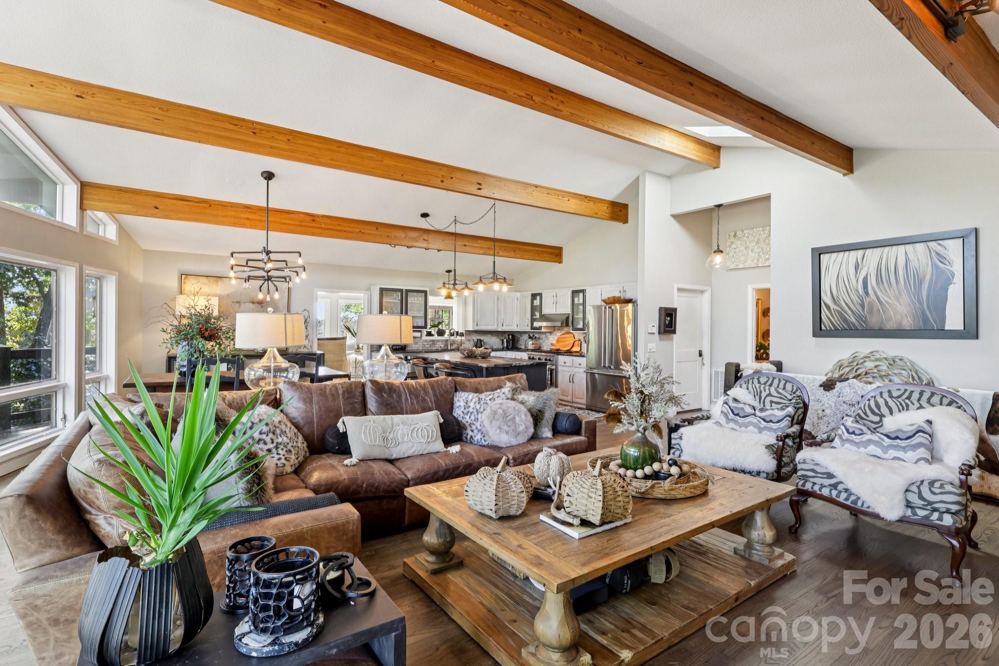 44333 Stony Gap Road Albemarle, NC 28001 - Photo 13 of 28 a living room with furniture kitchen view and large windows
