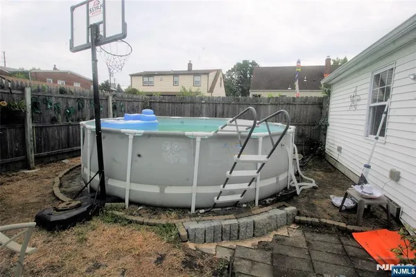a view of a terrace with furniture