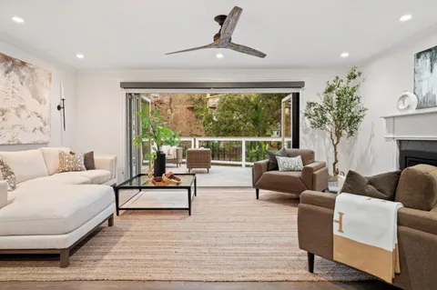 a house view with a seating space