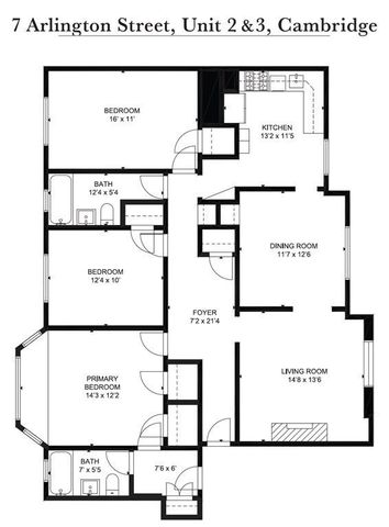 $915,000 | 7 Arlington Street, Unit 2 & 3, Cambridge, MA 02140