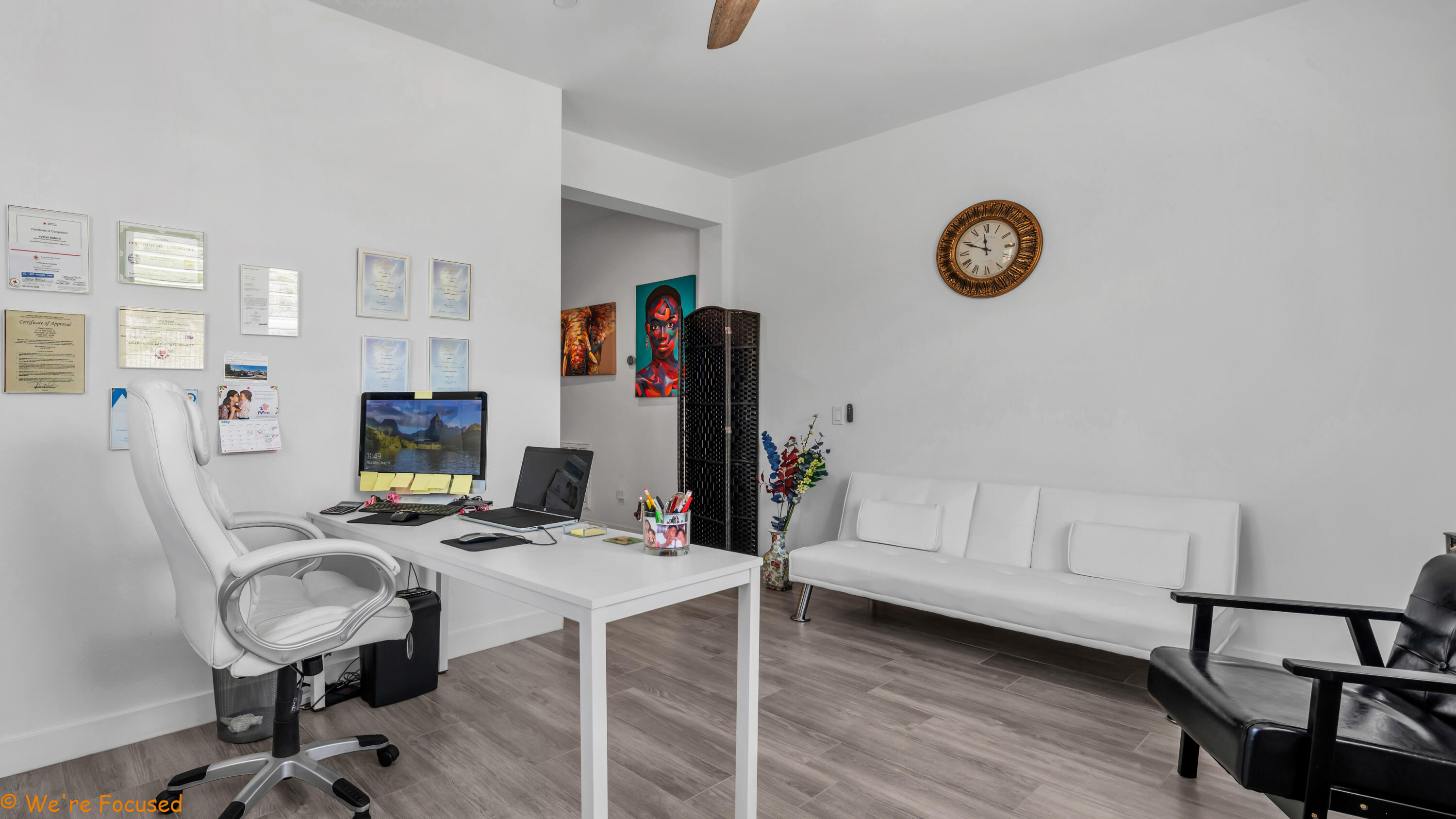 17126 Blue Lake Court Riverside, CA 92503 - Photo 46 of 75 a view of a workspace with furniture and a window