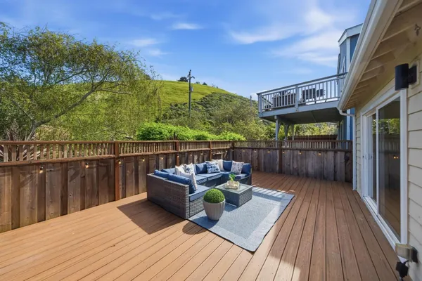 an aerial view of residential building and city view