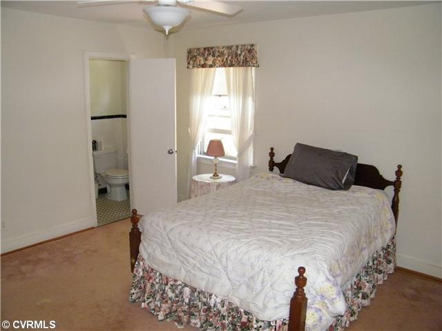 8342 Chelmford Road North Chesterfield, VA 23235 - Photo 11 of 12 Bedroom - MASTER, HAS HARDWOODS, TWO CLOSETS, ONE OF THEM A WALKIN, AND NICE FULL BATH