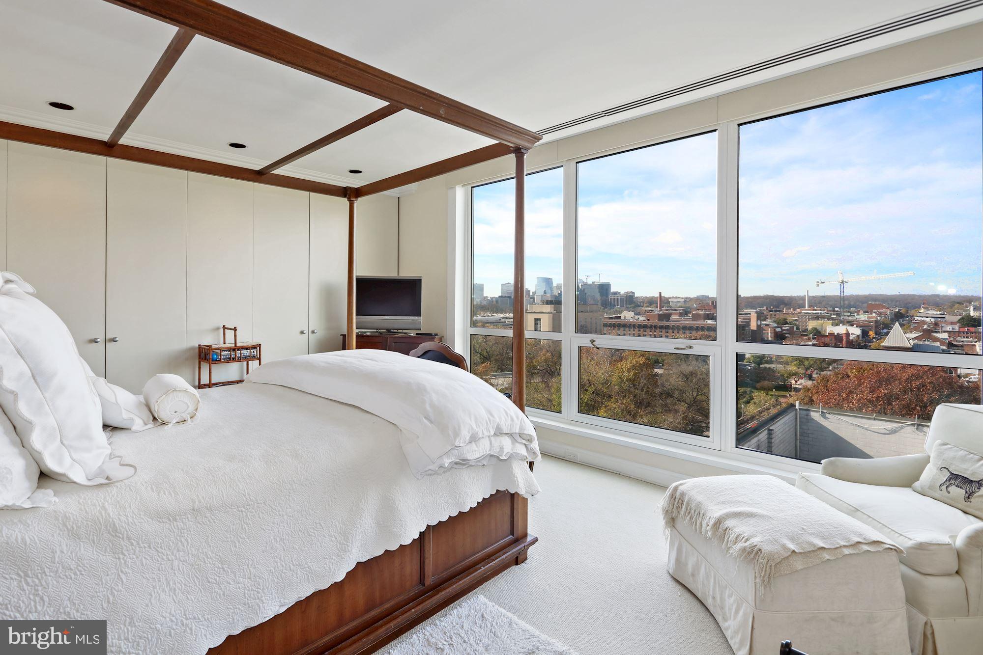 2501 M Street Northwest, Unit 717 Washington, DC 20037 - Photo 20 of 34 2nd Bedroom With Georgetown Views
