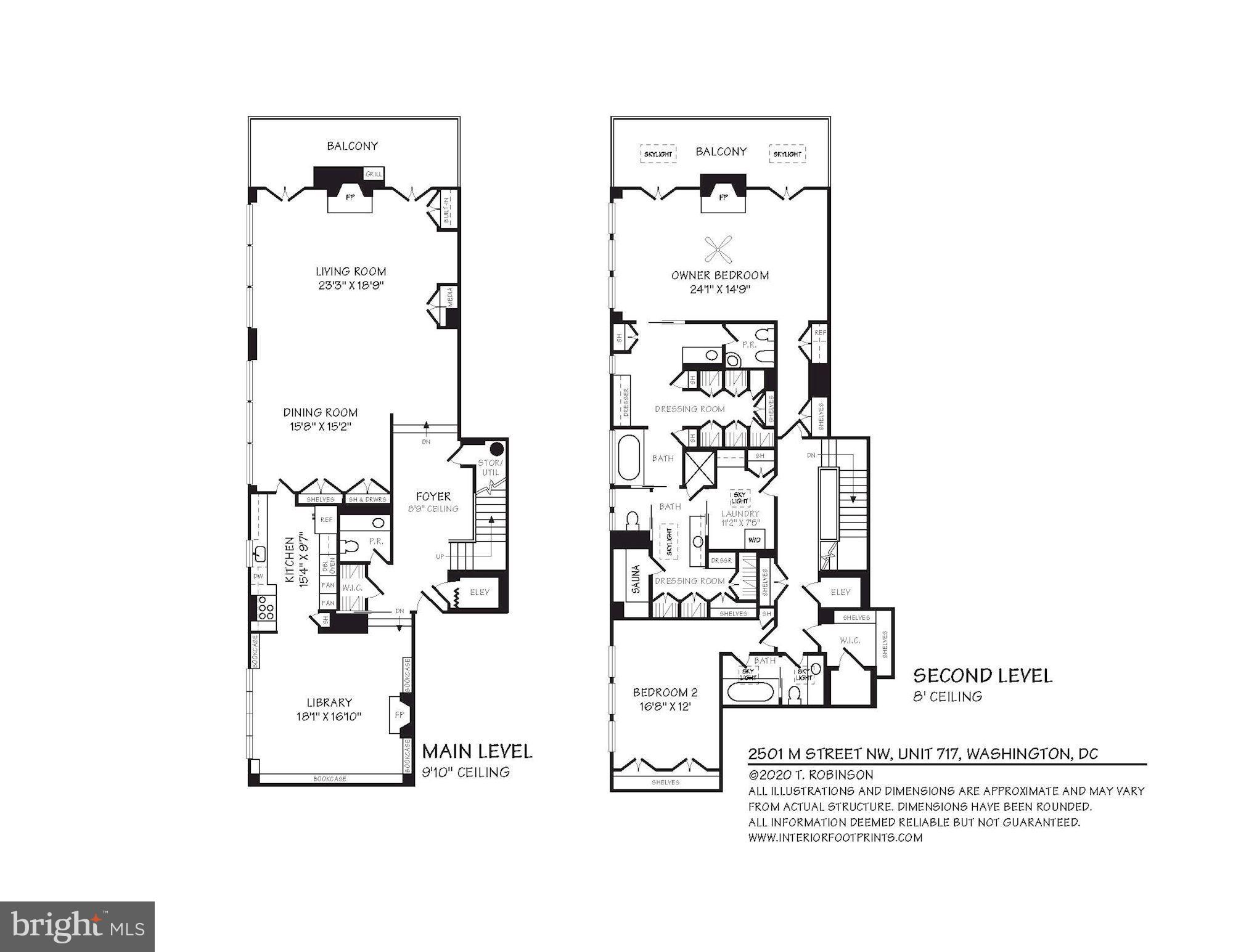 2501 M Street Northwest, Unit 717 Washington, DC 20037 - Photo 34 of 34 Floor Plan