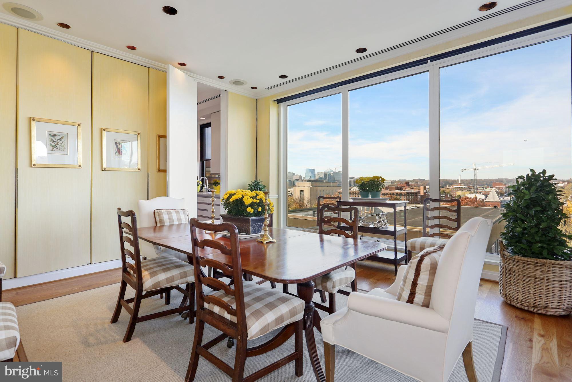 2501 M Street Northwest, Unit 717 Washington, DC 20037 - Photo 5 of 34 Dining Room With Sunset Views