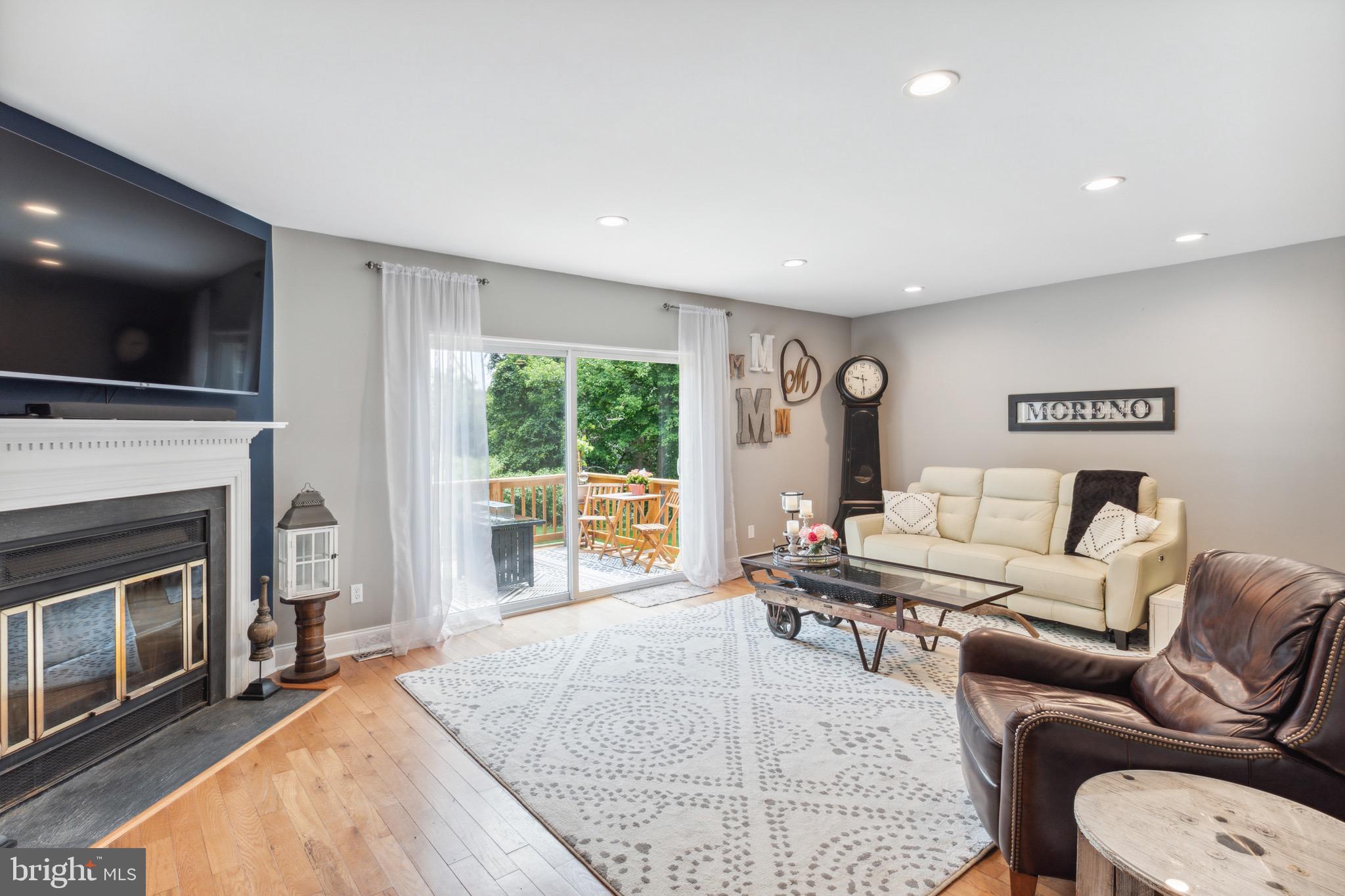 2314 Wonderview Road Lutherville-Timonium, MD 21093 - Photo 17 of 46 Living Room with Wood Burning Fireplace