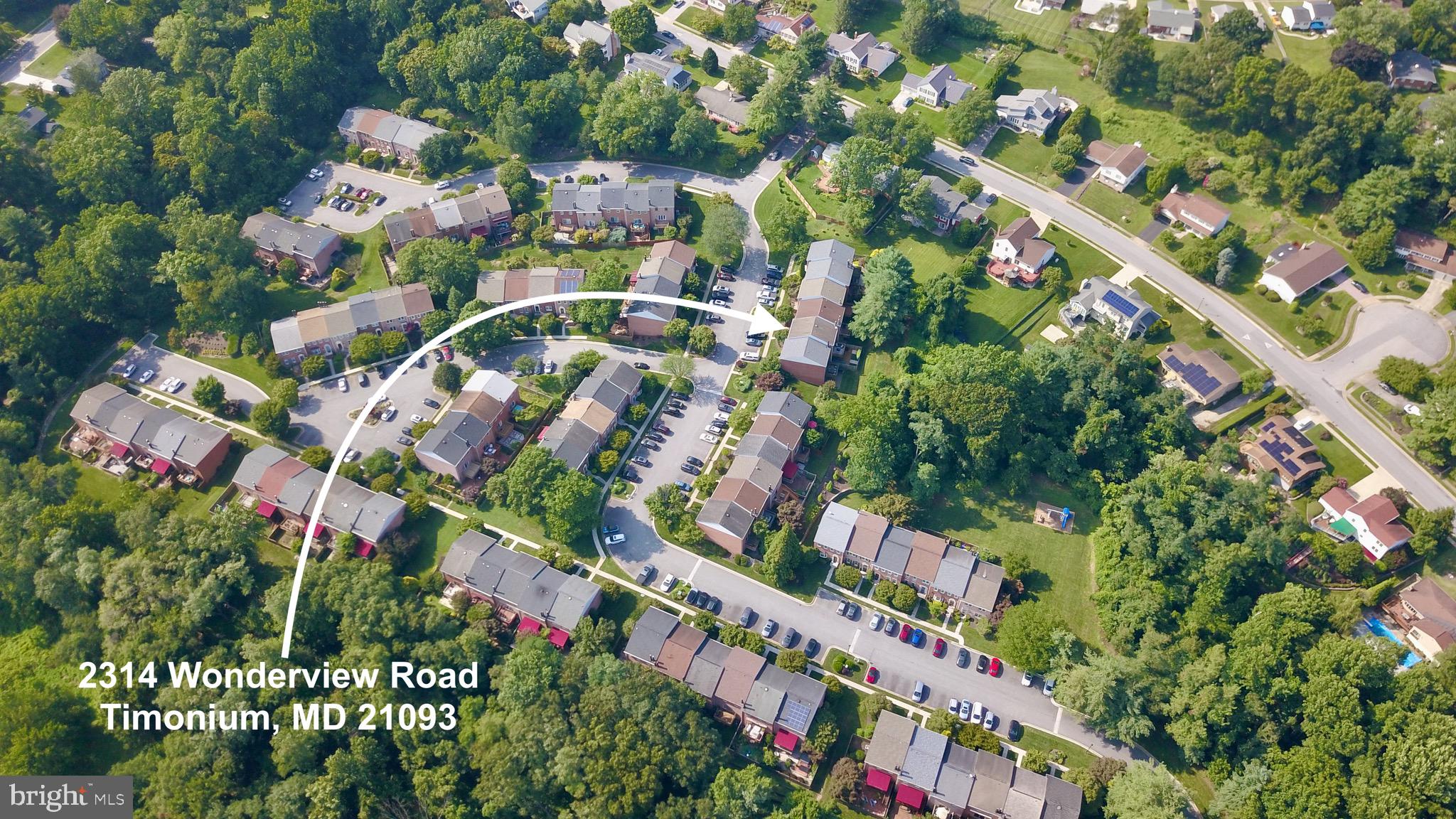 2314 Wonderview Road Lutherville-Timonium, MD 21093 - Photo 2 of 46 Aerial View