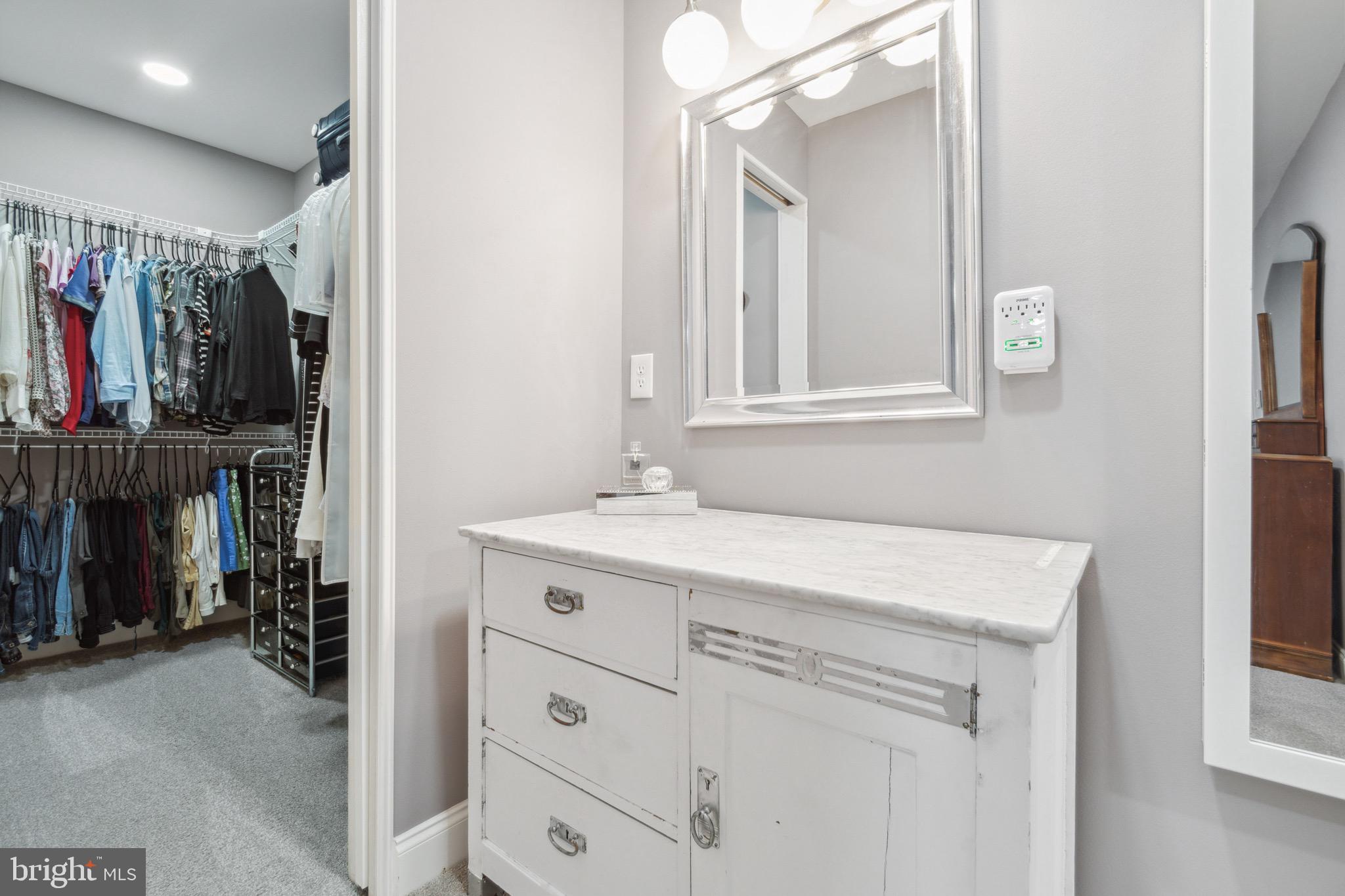 2314 Wonderview Road Lutherville-Timonium, MD 21093 - Photo 24 of 46 Primary Suite Closet 1 of 3 and Vanity Area
