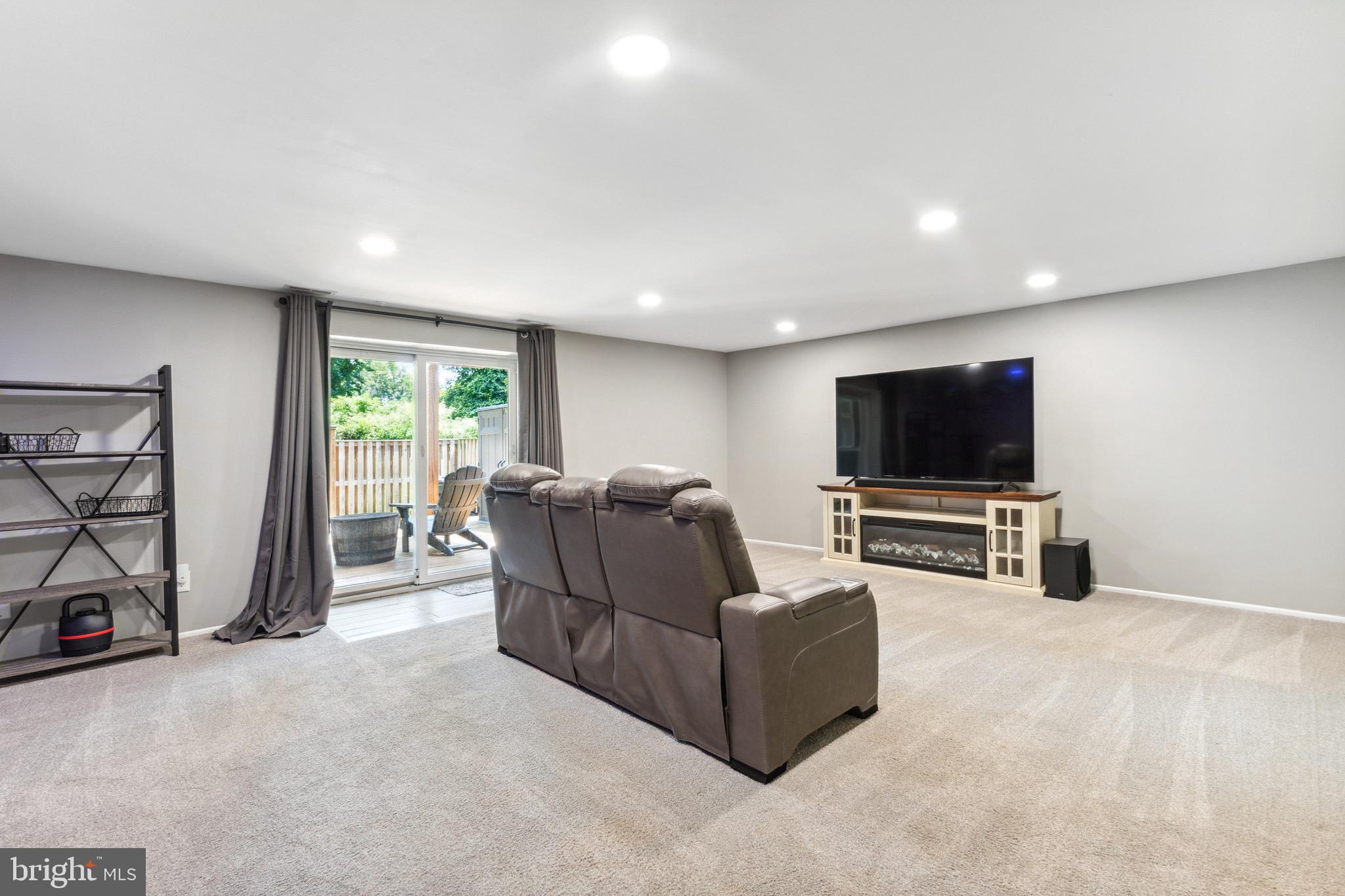 2314 Wonderview Road Lutherville-Timonium, MD 21093 - Photo 34 of 46 Lower Level Family Room with Slider to Rear Yard