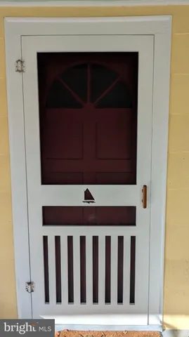 a kitchen with a cabinets