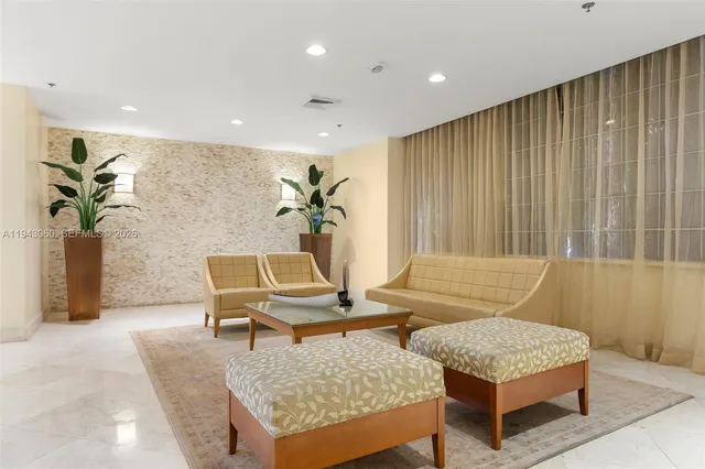 a view of outdoor space with seating area