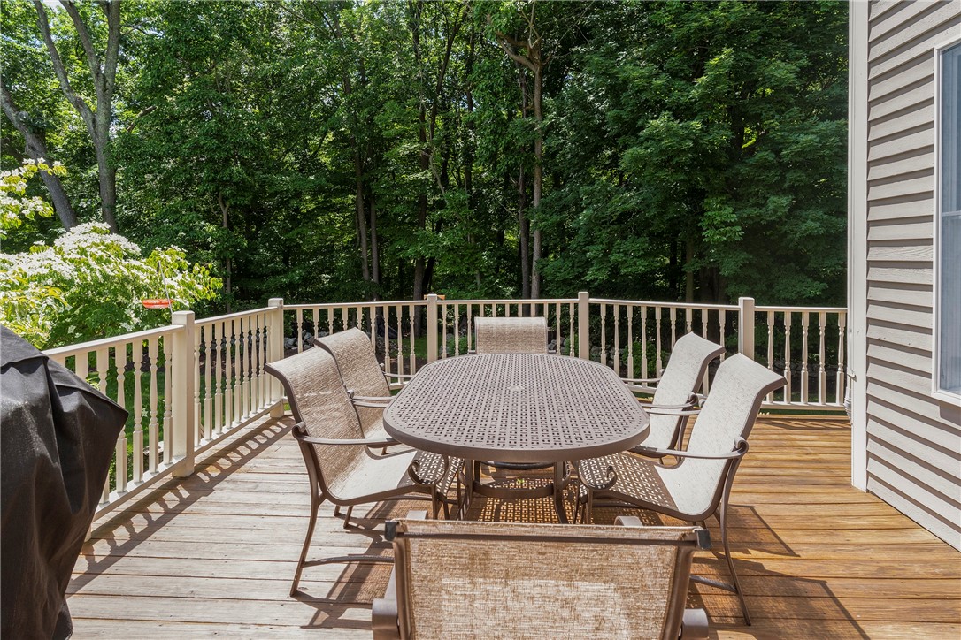 8 Howland Farm Road East Greenwich, RI 02818 - Photo 34 of 42 Deck with steps down to the patio