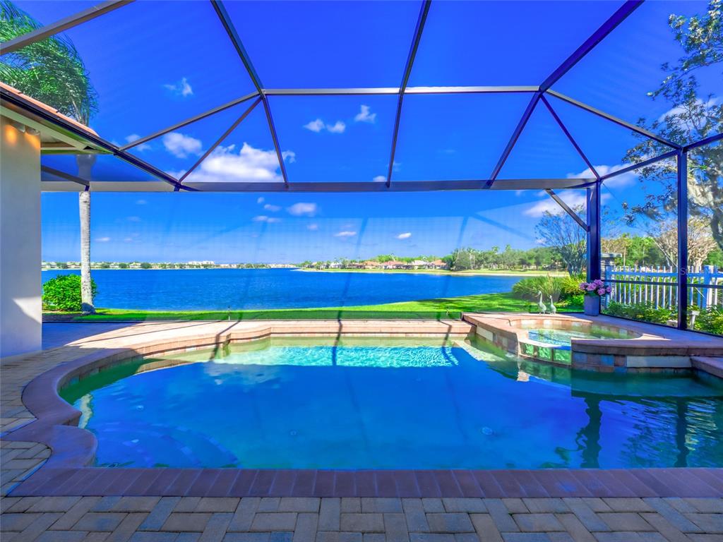 6631 Waters Edge Way Lakewood Ranch, FL 34202 - Photo 33 of 78 a view of swimming pool with a yard