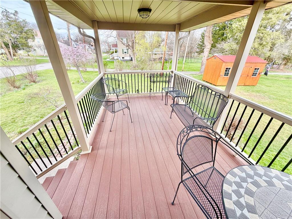 35 Cramer Avenue Uniontown, PA 15401 - Photo 5 of 21 a view of a balcony with wooden floor