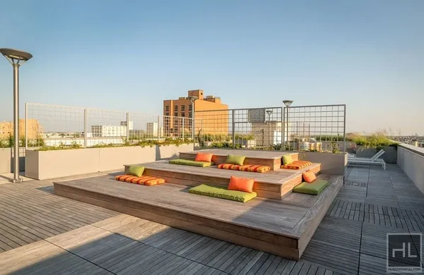 a outdoor space with patio furniture