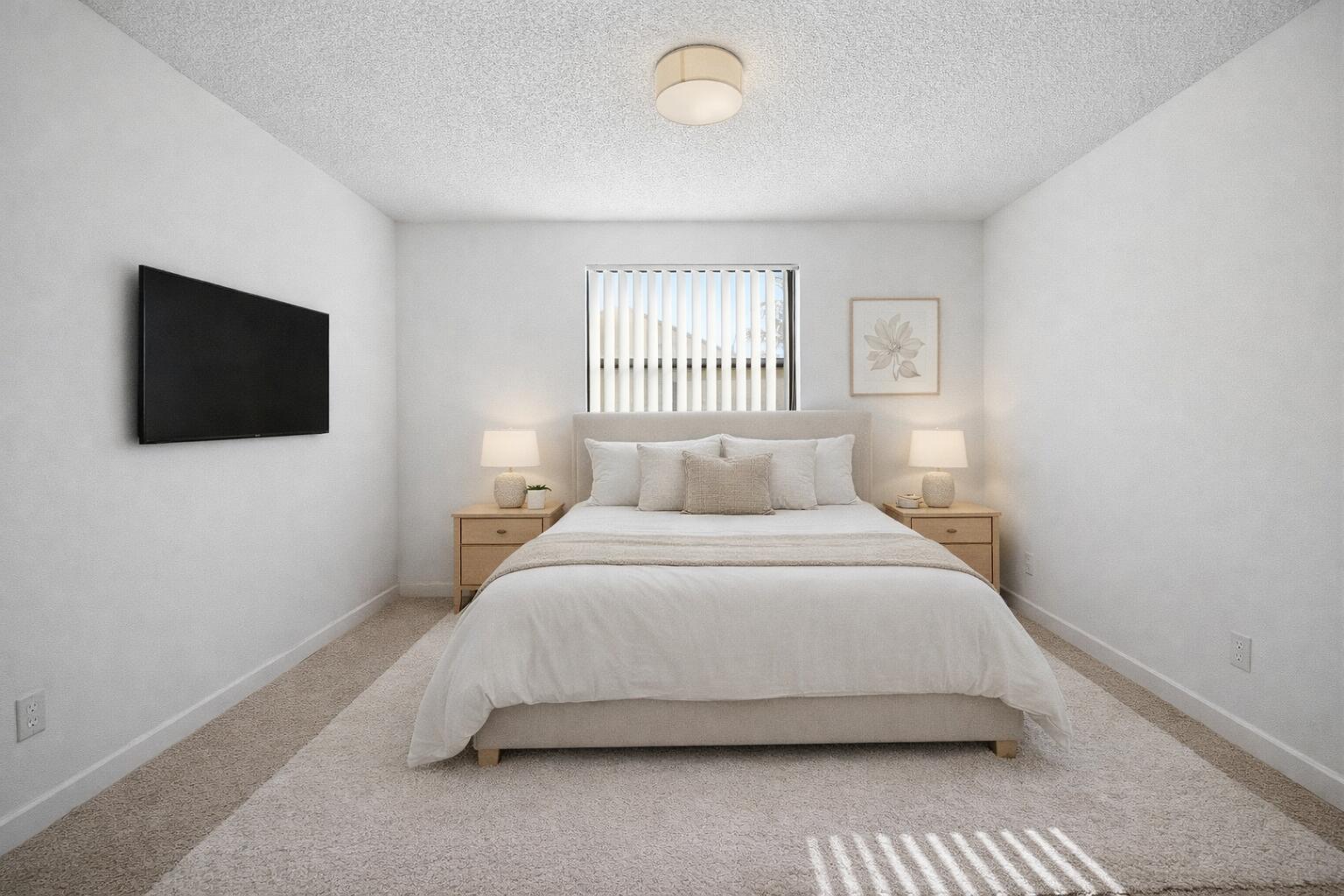 131 Springdale Circle Palm Springs, FL 33461 - Photo 15 of 19 a bedroom with a bed and a flat screen tv