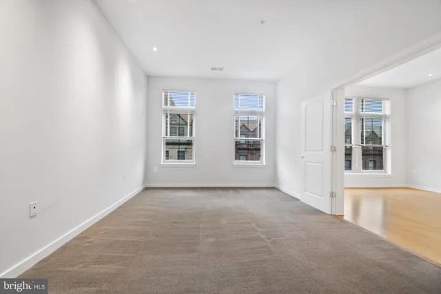 a view of an empty room