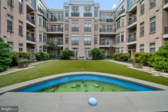 a view of building with yard