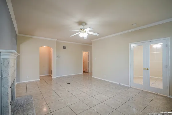 a view of an empty room