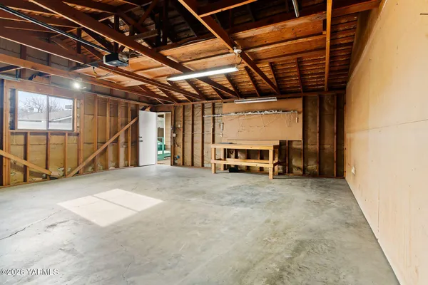 a view of front door and mirror