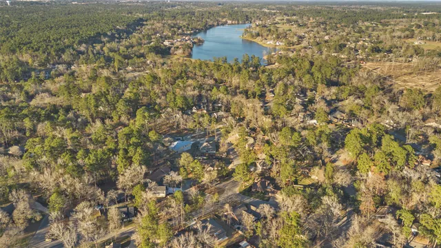 a view of residential houses with city view