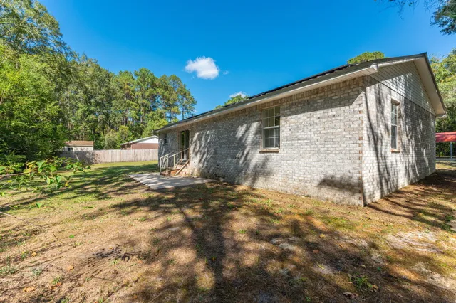 a backyard of a house
