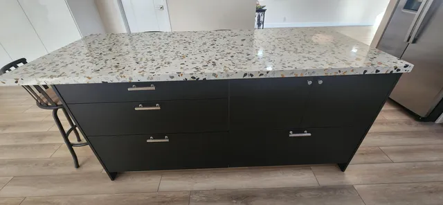 a close view of a sink