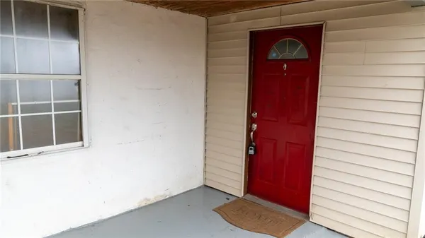 a view of front door