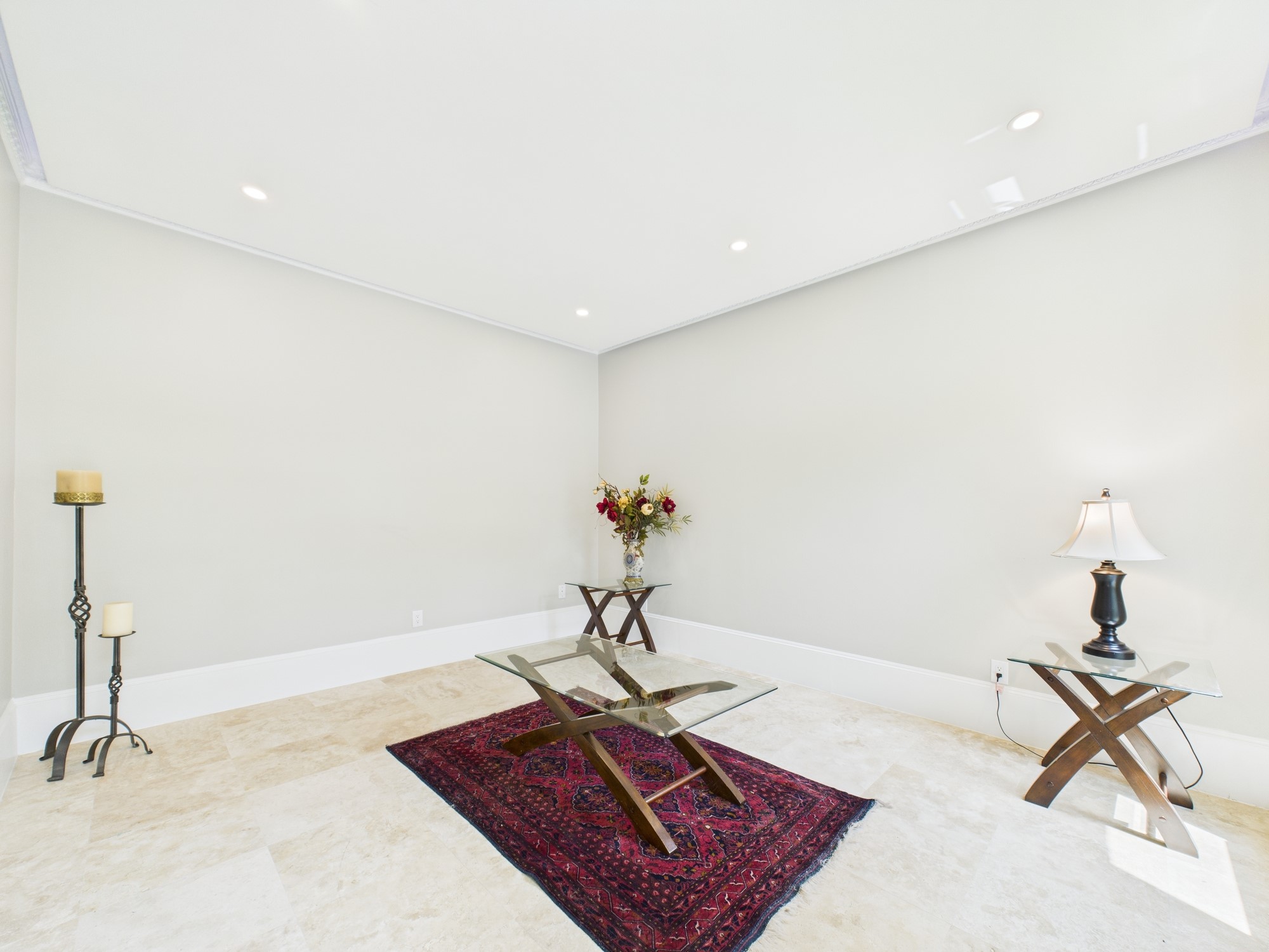 702 Daria Court Houston, TX 77079 - Photo 5 of 44 Beautiful travertine stone Flooring, 10" Baseboards, Detailed Crown Molding, Recessed Lighting and Cove Lighting
