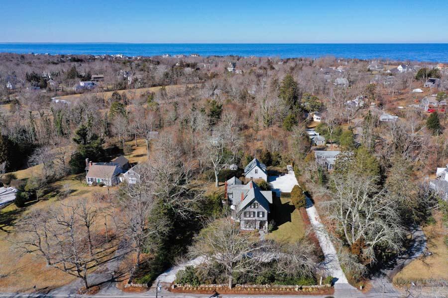 940 Route 6A Dennis, MA 02638 - Photo 2 of 48 940 Route 6A Aerial to Cape Cod Bay