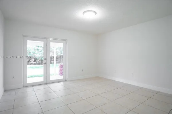 a view of an empty room