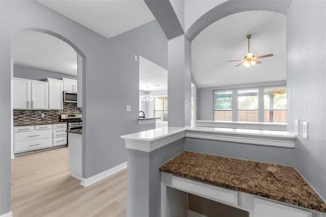 a view of an empty room