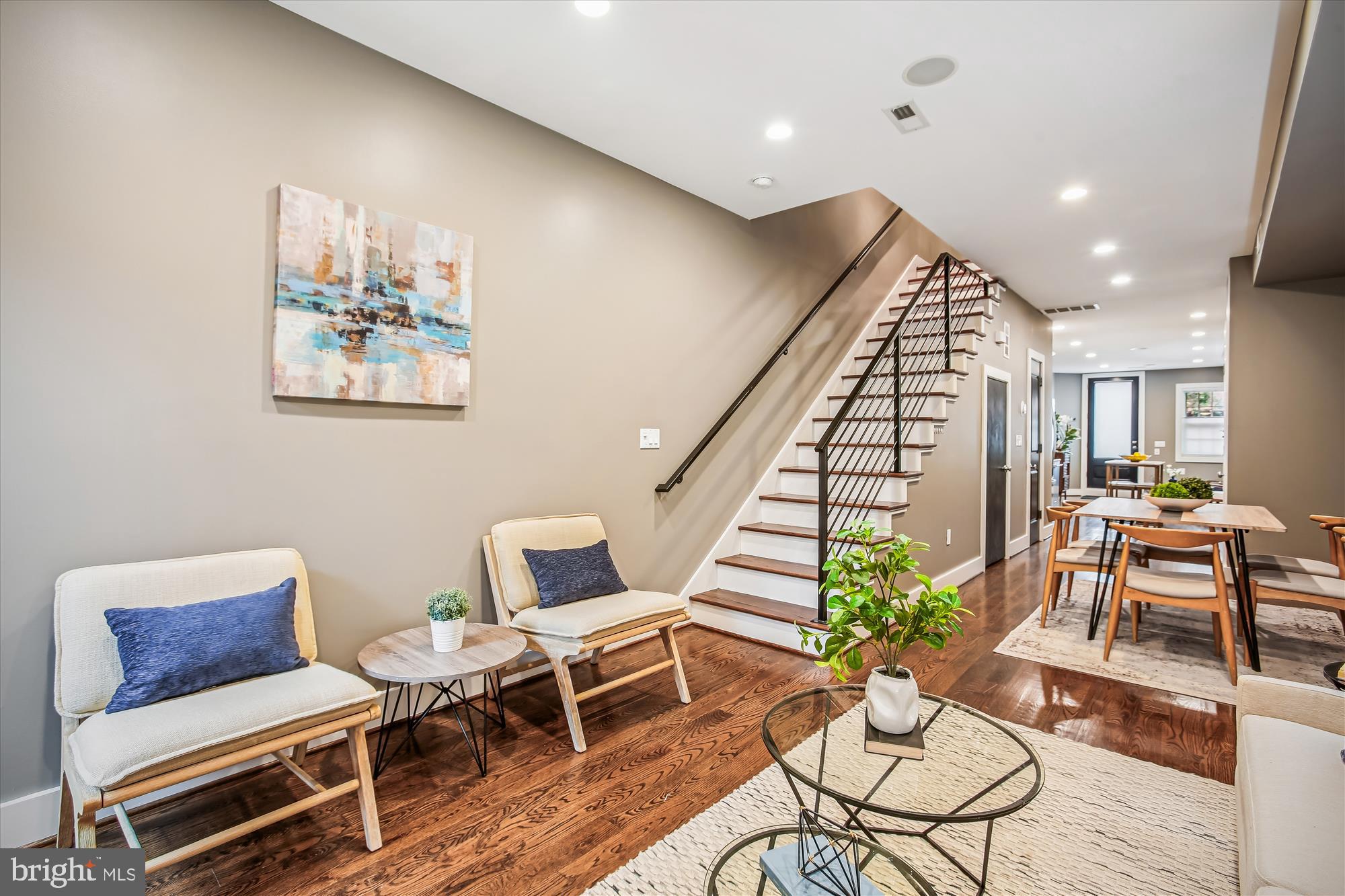 1521 9th Street Northwest Washington, DC 20001 - Photo 5 of 35 a living room with furniture and wooden floor