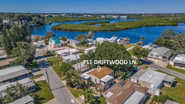 a street sign on a small yard