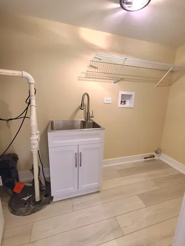 a bathroom with a sink