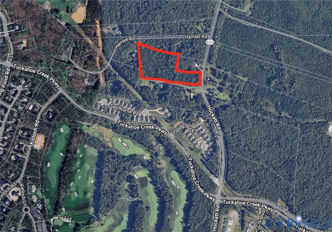 0 Hockett Road Manakin-Sabot, VA 23103 - Photo 2 of 4 Aerial map of property and surrounding area
